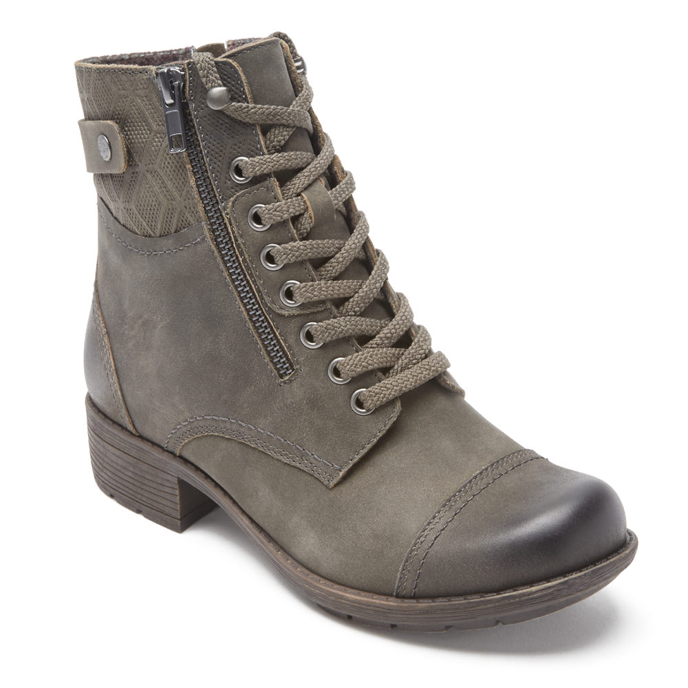 Rockport Singapore Womens Boots - Cobb Hill Alessia Bethany 2 Grey - ZX8205316